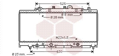 VAN WEZEL Jäähdytin,moottorin jäähdytys 73002072